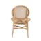 Baxton Studio Osaka Modern Bohemian Natural Brown Rattan Dining Chair 224-12833-ZORO - alternate 2